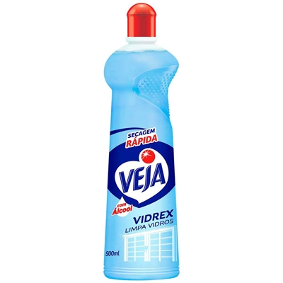 Limpa Vidros Veja Vidrex Com Álcool 500ml