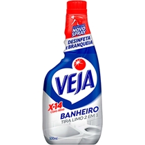 Desinfetante Banheiro Veja Tira Limo X-14 Cloro Ativo Refil Spray 500ml