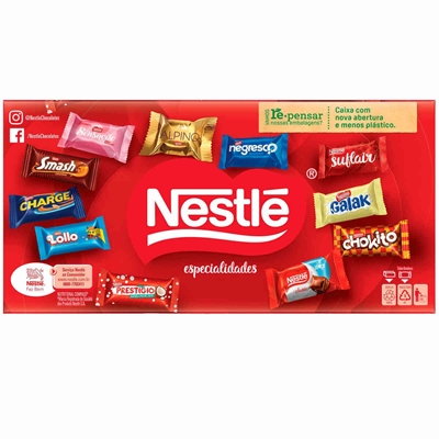 Bombom de Chocolate Nestlé Especialidades 251g