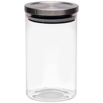 Pote Hermético Mimo Style 1L Com Tampa Inox Transparente 6670