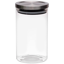 Pote Hermético Mimo Style 1L Com Tampa Inox Transparente 6670