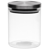 Pote Hermético Mimo Style 750ml Com Tampa Inox Transparente 6672