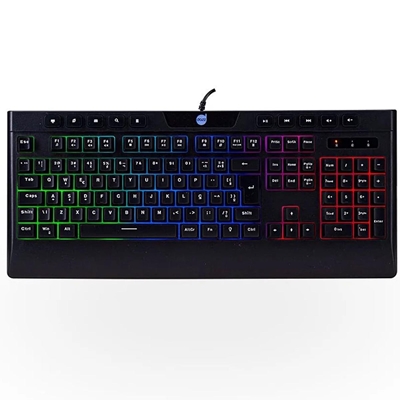 Teclado Gamer Membrana Dazz Ballistic Cinetic Preto