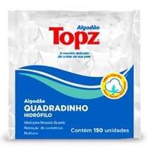 Algodão Topz Quadradinho 150 Unidades