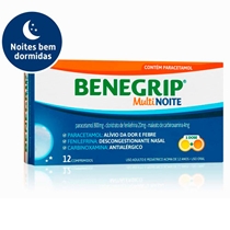 Benegrip Multi Noite  12 Comprimidos  Cosmed