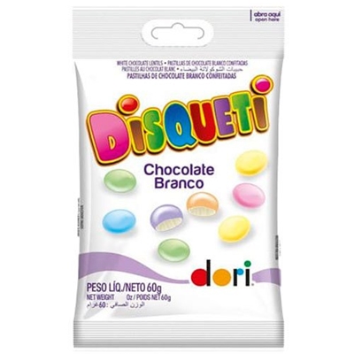 Disquete Dori Chocolate Branco 60g