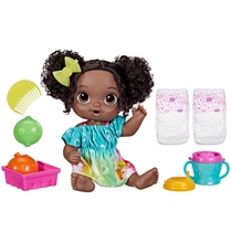 Boneca Baby Alive Hasbro Hora do Suco Negra F7358