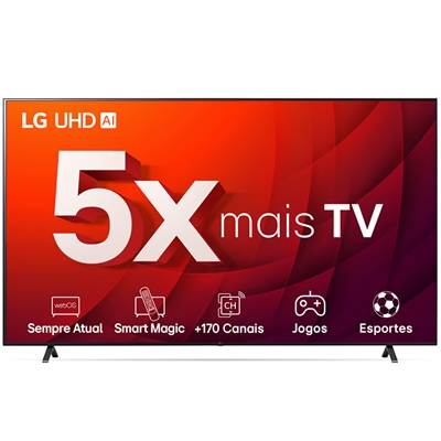 Smart TV LED 50" LG 4K UHD Webos23 WiFi HDR Bluetooth ThinQ AI Google Assistente Alexa - 50UR8750PSA