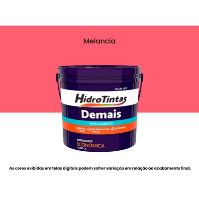 Tinta Acrílica Hidrotintas Econômica Fosca 3L Demais Melancia (MP)