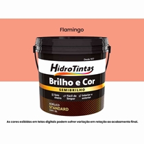 Tinta Acrílica Hidrotintas Standard Semibrilho 15L Brilho e Cor Flamingo (MP)