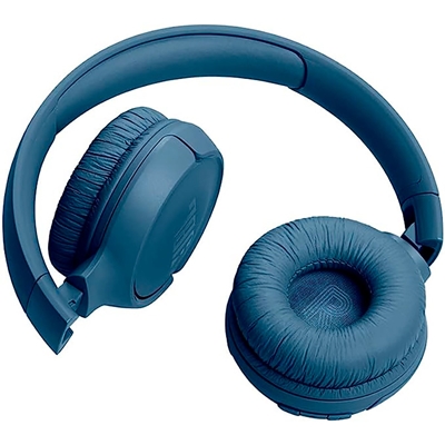 Fone Ouvido Headphone Bluetooth On-Ear Bateria 4 Horas Graves Dinâmicos  Ajustável Controlador Mídia - Azul