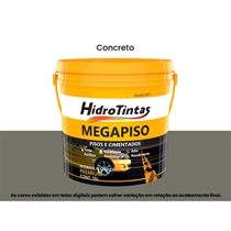 Tinta Acrílica Hidrotintas Premium Fosco 15L Megapiso Concreto (MP)