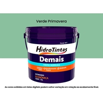 Tinta Acrílica Hidrotintas Econômica Fosca 15L Demais Verde Primavera (MP)