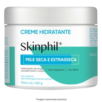 Creme Hidratante Skinphil Pele Seca e Extrasseca 450g