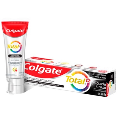 Creme Dental Colgate Total 12 Carvão Ativado 90g