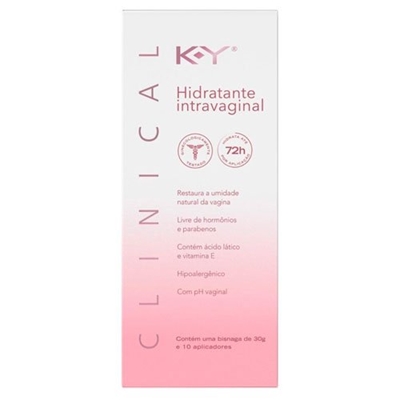 Hidratante Intravaginal KY Clinical 10 Aplicadores 30g