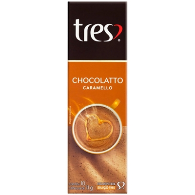 Cápsula de Café 3 Corações Chocolatto e Caramello 10 Unidades 11g