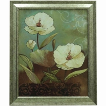 Quadro Latcor Flores Com Moldura De Madeira 52324