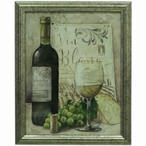 Quadro Latcor Vinho Com Moldura De Madeira 64526