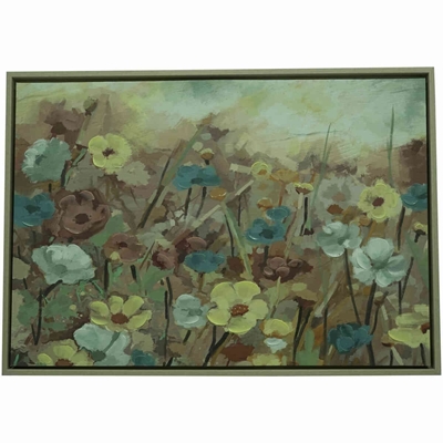 Quadro Latcor Flores Com Moldura De Madeira 335934