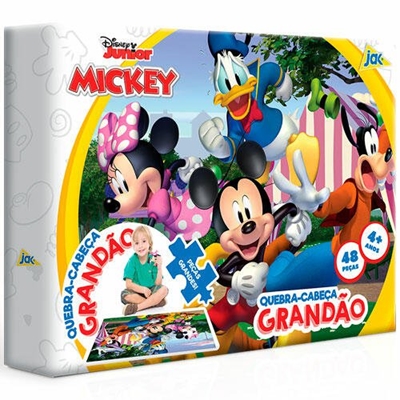 Quebra-Cabeça Toyster 48 Peças Grandão Mickey Disney Junior 3108