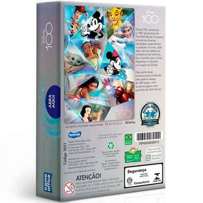 Quebra-cabeça 26 Peças Montando O Alfabeto Az Disney 002791 Toyster -  Livrarias Curitiba