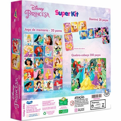 Jogo De Dominó Princesas Disney 28 Peças 8009 Toyster