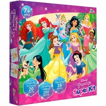 Jogo Toyster Super Kit Princesa Disney Dominó, Jogo De Memória E Quebra-Cabeça 2354