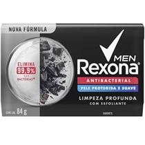 Sabonete Rexona Men Antibacterial Limpeza Profunda com Esfoliante 84g