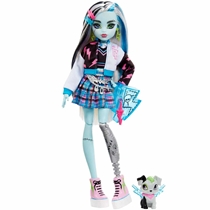 Boneca Mattel Monster High Frankie Stein Moda Azul HHK53