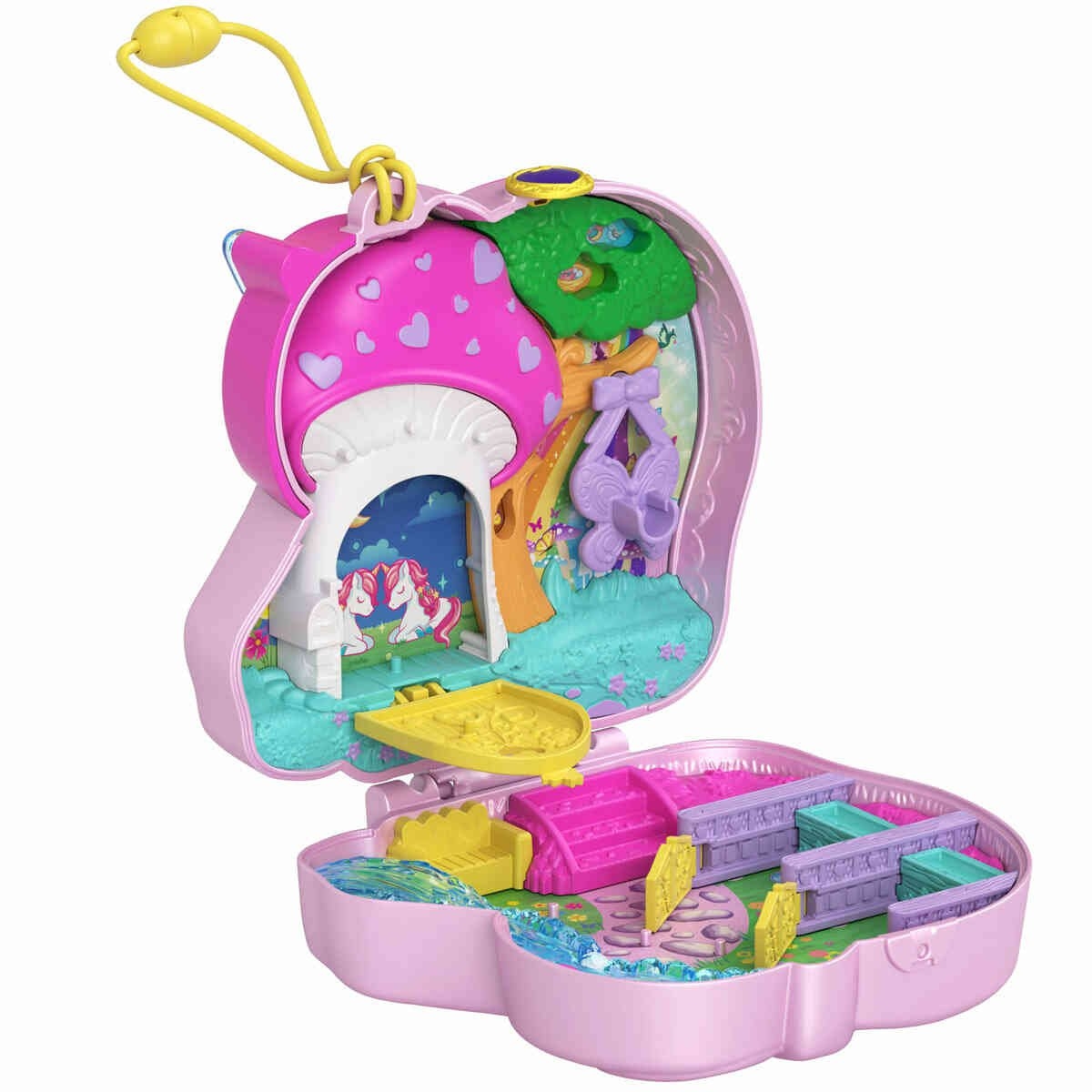 Kit 2 Cenários Polly Pocket Salão de Beleza e Pet Shop Mattel