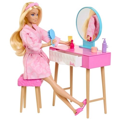 Barbie Hairstylist Gift Set Com Acessórios De Beleza Material