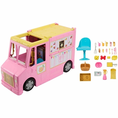 Carro Mattel Barbie Caminhão De Limonada Rosa HPL71