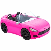 Carro Mattel Barbie Veículo Conversível Rosa HBT92