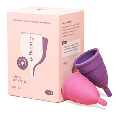 Coletor Menstrual Fleurity Tipo 2 2 Unidades