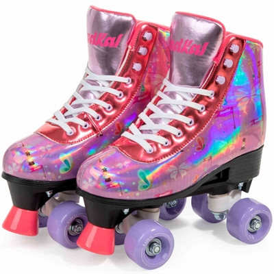 Patins Fenix Radkal Roller Skate Fada 4 Rodas 35-38 Rosa RL-12