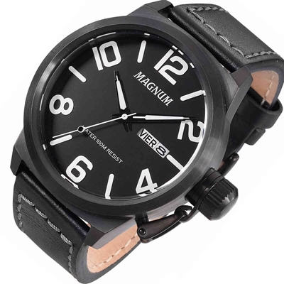 Relógio Magnum Masculino Pulseira em Silicone – Preto - Shopping Jardins  Online