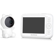 Babá Eletrônica Multikids Peek-a-Boo Dual Monitor E App Branco BB608