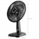 Ventilador de Mesa Mallory 30cm Turbo Compact Preto E Grafite