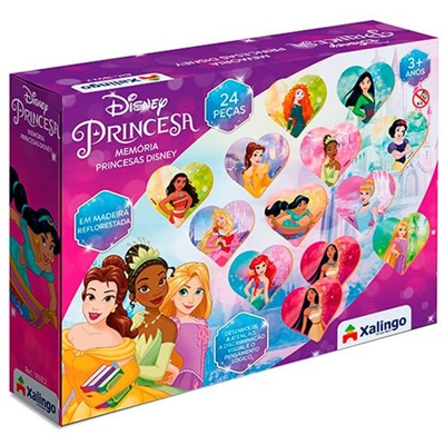 Jogo da Memória Princesas Disney Xalingo - xalingo