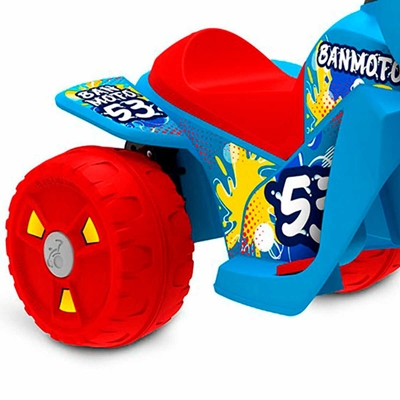 Moto Eletrica Banmoto 6V Bandeirante Brinquedos - Azul