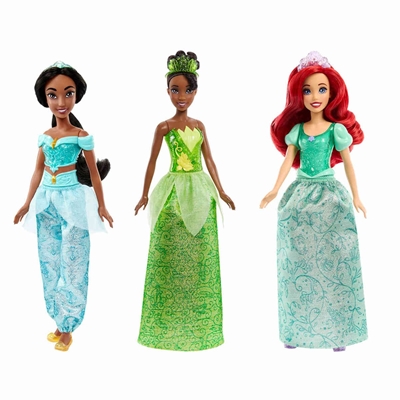 Boneca Mattel Princesas Saia Cintilante Sortido HLW02