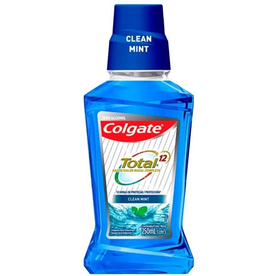 Enxaguante Antisséptico Bucal Colgate Total 12 Clean Mint 250ml