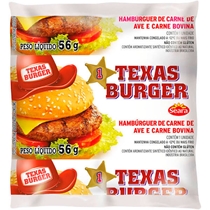 Hambúrguer Misto de Ave e Bovino Seara Texas Burger 56g