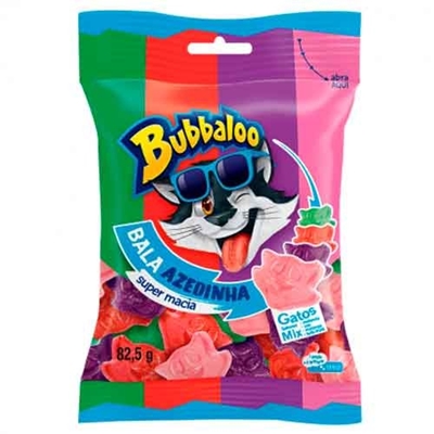 Bala Bubbaloo Azedinha Mix 82,5g