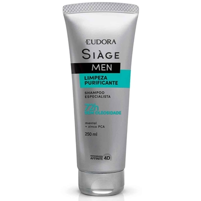 Shampoo Siàge Eudora Men Limpeza Purificante 250ml