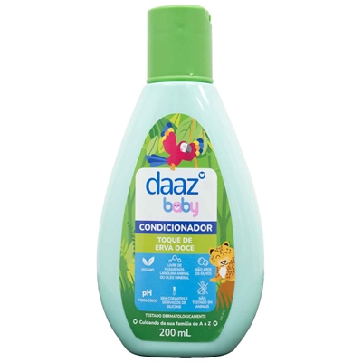 Condicionador Infantil Daaz Toque De Erva Doce 200ml