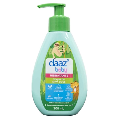 Hidratante Infantil Daaz Toque Erva Doce 200ml