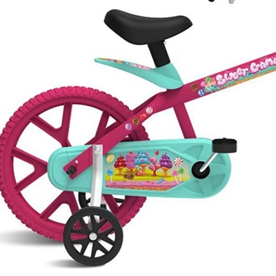 Bicicleta Aro 14 - Sweet Game (Rosa) - Bandeirante