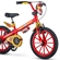 Bicicleta Nathor Homem De Ferro Aro 16 Vermelho